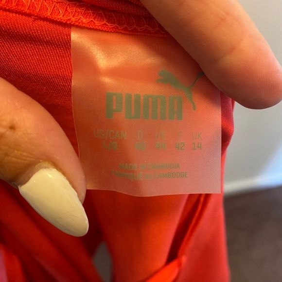 2 FOR $20 Puma Neon Pink Oversized Tunic Top Side Slits Size L Large - Picture 4 of 4